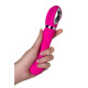 Boğumlu Tutma Kulplu 10 Modlu Çok Fonksiyonlu Modern Vibratör 20cm Pembe