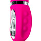 Boğumlu Tutma Kulplu 10 Modlu Çok Fonksiyonlu Modern Vibratör 20cm Pembe