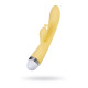 Klitoral Uyarıcılı 10 Modlu USB Şarjlı 22cm Sarı Vibratör