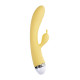 Klitoral Uyarıcılı 10 Modlu USB Şarjlı 22cm Sarı Vibratör