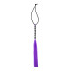 Fetilux Tüylü Silikon 23cm Mini Kırbaç - Mor