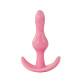 Backpart 2 Boğumlu Silikon Anal Tıkaç - Pembe