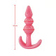 Backpart 3 Boğumlu Silikon Anal Tıkaç - Pembe