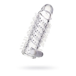 Ucu Dolgulu Titreşimli Tırtıklı 13.4cm Penis Kılıfı